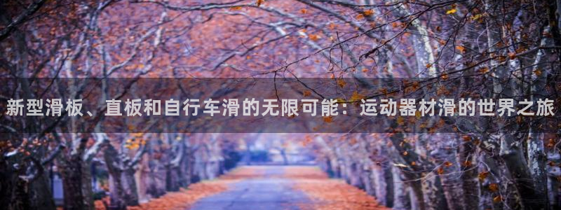意昂体育4平台注册：新型滑板、直板和自行车滑的无限可能：运动
