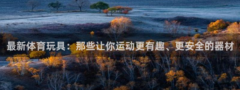 意昂体育4平台注册要钱吗安全吗：最新体育玩具：那些让你运动更